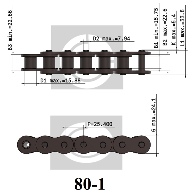XÍCH 40 CHUẨN ANSI